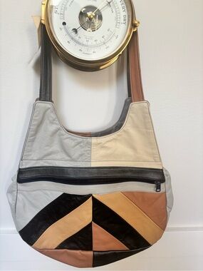 Patchwork Leather Hobo Bag - Byrd's Custom Leather, Inc